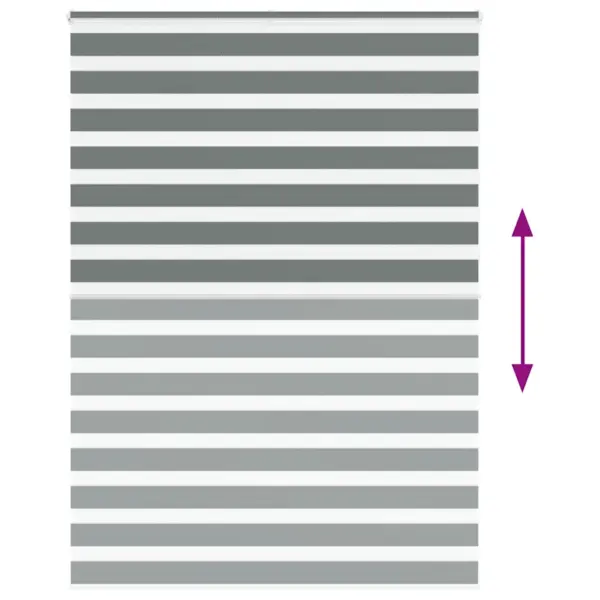 Tumehall sebra ruloo privaatsuse ja päikesekaitsega, 160 x 230 cm, polüester – 5