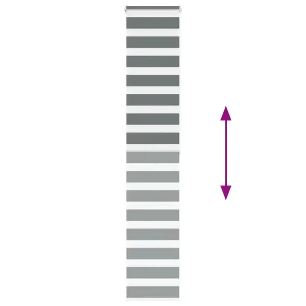 Päev-öö sebra ruloo aknale, tumehall, 50 x 200 cm, 100% polüester – 5