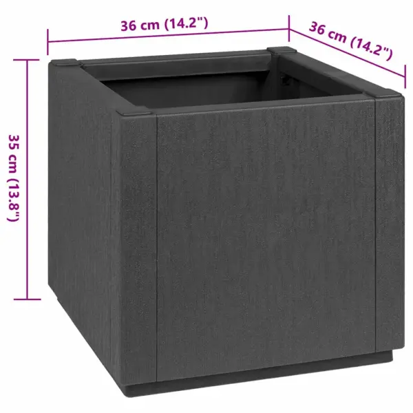 Tumehall plastist lillekast 38 L, 36 x 36 x 35 cm – 9