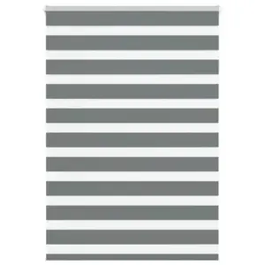 Tumehall sebra ruloo kettmehhanismiga, 110 x 150 cm, 100% polüester, alumiinium ülemise siiniga