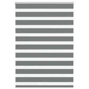 Tumehall sebra ruloo kettmehhanismiga, 115 x 150 cm, 100% polüester, alumiiniumsiiniga