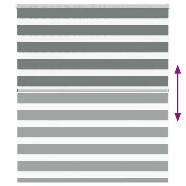 Tumehall sebra ruloo 120 x 150 cm, kanga laius 115,9 cm, 100% polüester – 5