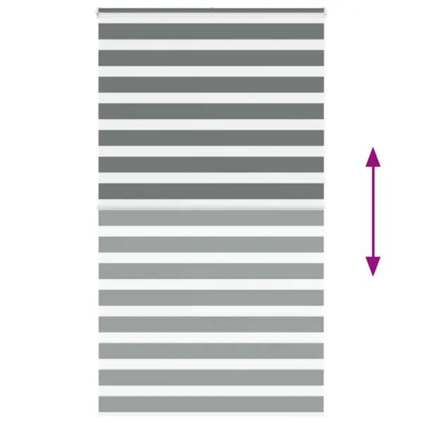 Tumehall sebra ruloo kettmehhanismiga, 135 x 230 cm, 100% polüester – 5