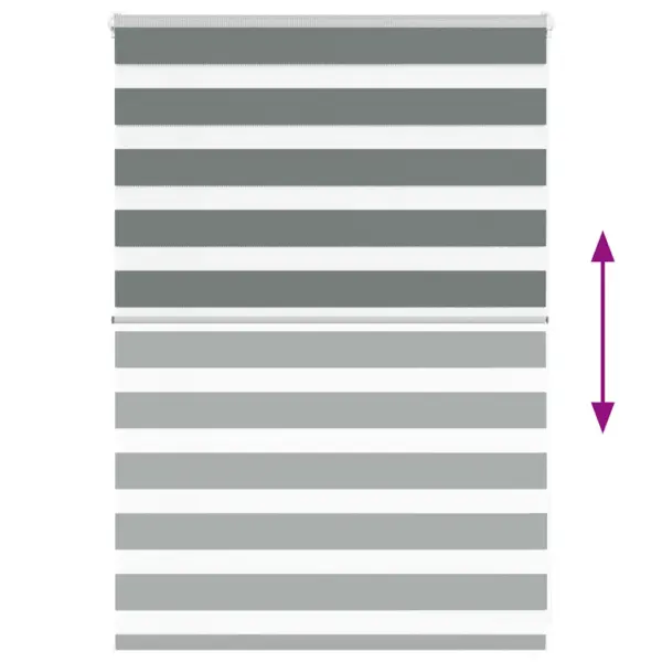 Tumehall sebraruloo päev ja öö, 105 x 100 cm, polüester, kettmehhanismiga – 5