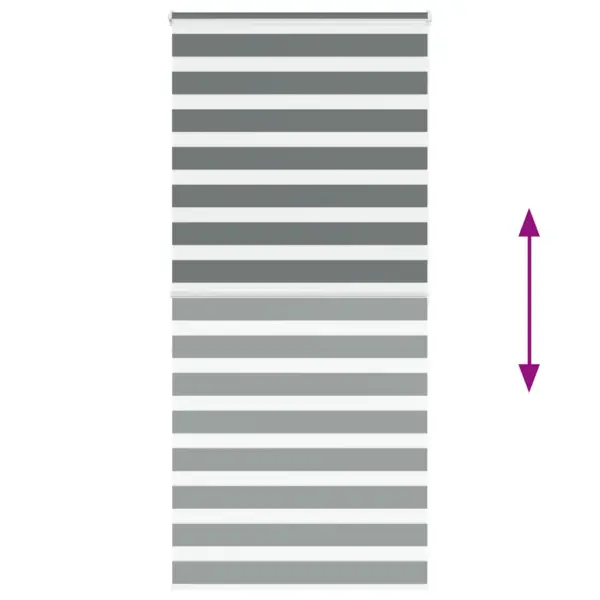 Tumehall sebraruloo triibuline rulookardin, 105 x 200 cm, 100% polüester – 5