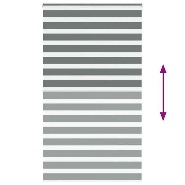 Tumehall sebraruloo kettmehhanismiga, 130 x 230 cm, 100% polüester, alumiiniumsiiniga – 5