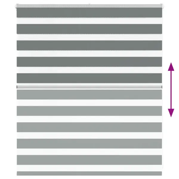 Tumehall sebraruloo triibulise kangaga, 135 x 100 cm, 100% polüester – 5