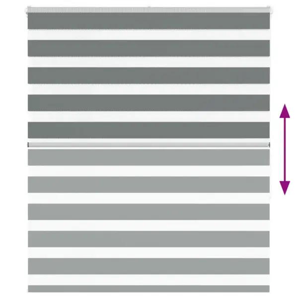 Triibuline tumehall sebraruloo 135 x 150 cm, 100% polüester – 5