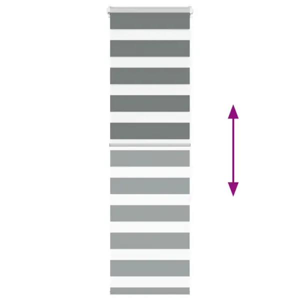 Triibuline sebraruloo tumehall, 50 x 150 cm, kangalaius 45,9 cm, 100% polüester – 5