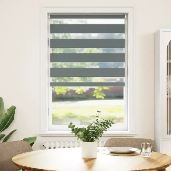 Tumehall triibuline sebraruloo, 90 x 150 cm, kanga laius 85,9 cm, 100% polüester – 2