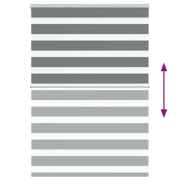 Tumehall sebraruloo läbipaistvate ja läbipaistmatute ribadega, 95 x 150 cm – 5