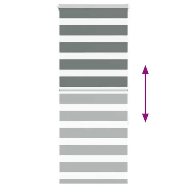 Tumehall sebraruloo kettmehhanismiga, 55 x 150 cm, 100% polüester – 5