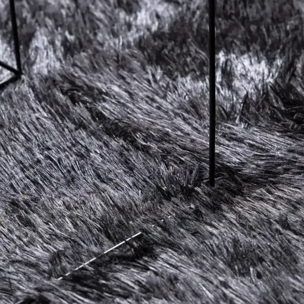 Kõrge narmaga shaggy vaip NAVARRA, tumehall, 240 x 240 cm – 7