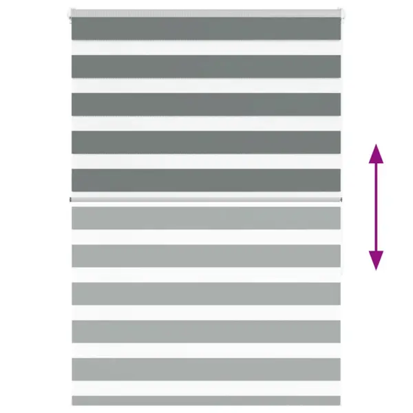 Tumehall triibuline päev-öö ruloo, 100 x 150 cm, polüester, kanga laius 95,9 cm – 5