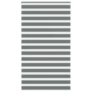 Sebra ruloo, tumehall triibuline, 130 x 200 cm, 100% polüester, alumiiniumsiiniga