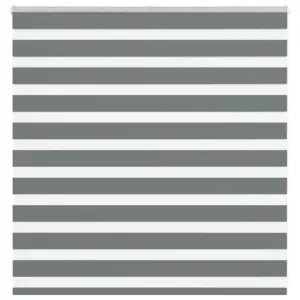 Triibuline sebraruloo kettmehhanismiga, tumehall, 150 x 100 cm, 100% polüester