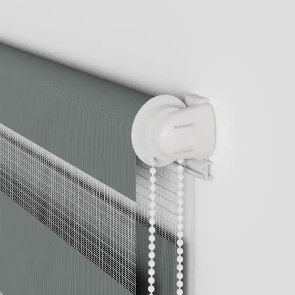 Triibuline sebraruloo kettmehhanismiga, tumehall, 150 x 100 cm, 100% polüester – 10