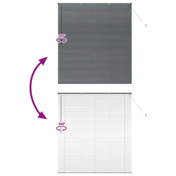 Tumehall alumiiniumist Veneetsia ruloo, 175 x 160 cm - 11