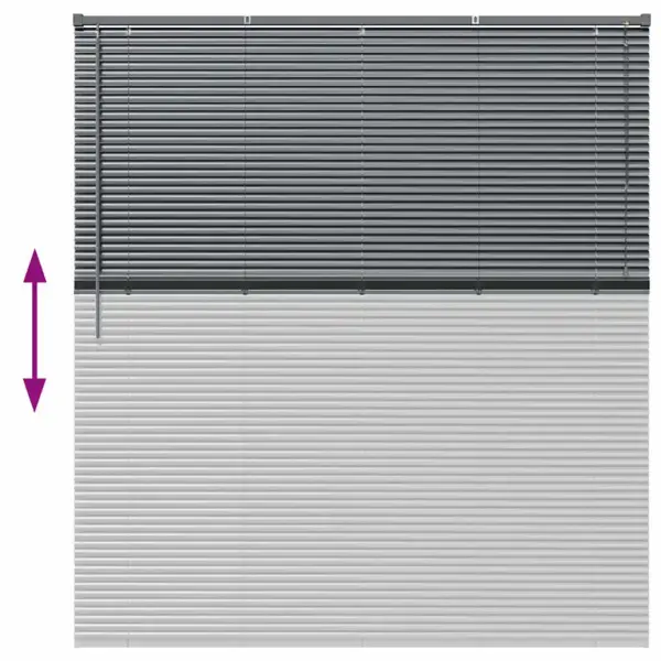 Tumehall alumiiniumist Veneetsia ruloo, 175 x 160 cm - 12