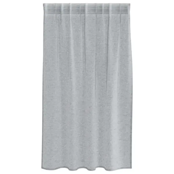 Läbipaistev tumehall voile-kardinakomplekt, 2 tk, 140 x 140 cm, polüester – 4