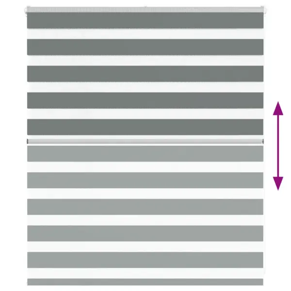 Zebra ruloo tumehall, 130 x 100 cm, 100% polüester, alumiiniumsiiniga – 5