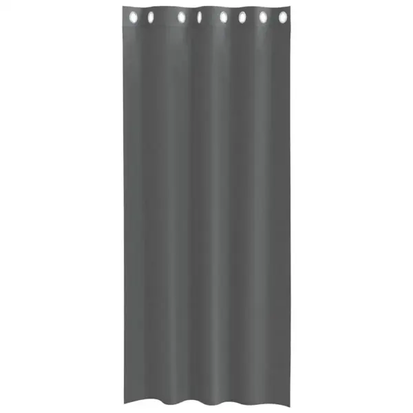 Poolläbipaistvad rõngaskardinad 2 tk, tumehall, 140 x 245 cm – 4