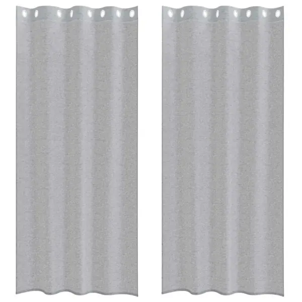 Tumehallid voile-kardinad, 2 tk, 225 x 140 cm, polüester – 2