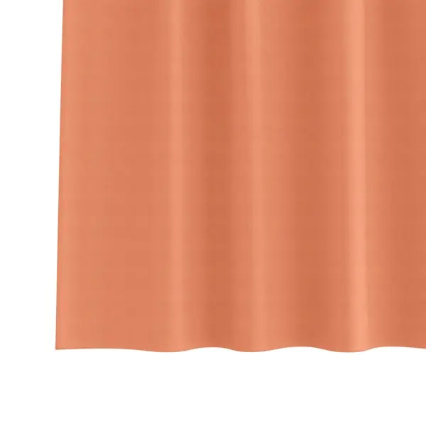 Tumendavad kardinad aasadega, 2 tk, terrakota polüester, 140 x 140 cm – 6