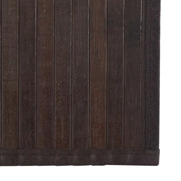 Bambusvaip libisemiskindla tagusega, tumepruun, 60 x 500 cm – 6