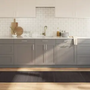 Tumepruun ristkülikukujuline bambusvaip, 70 x 400 cm