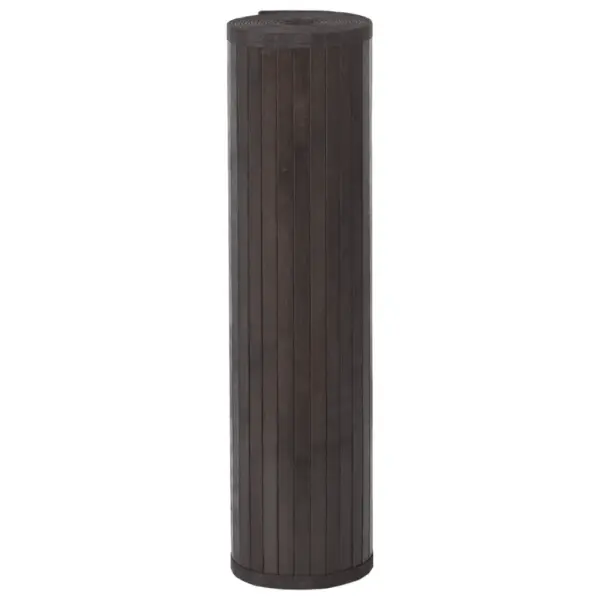 Ristkülikukujuline bambusvaip, tumepruun, 80 x 100 cm – 3
