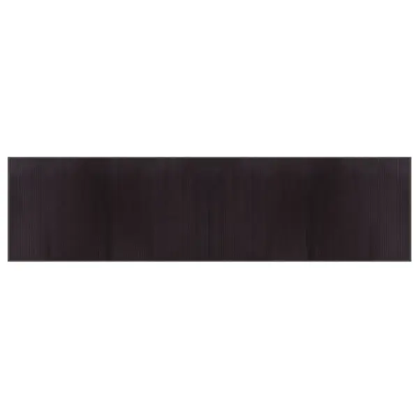 Tumepruun bambusvaip libisemiskindla alusega, 100 x 400 cm – 2