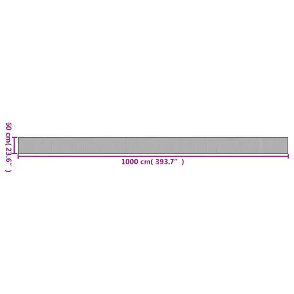 Tumepruun bambusvaip libisemiskindla põhjaga, 60 x 1000 cm – 8