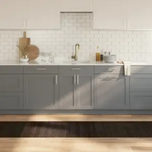 Ristkülikukujuline tumepruun bambusvaip libisemiskindla tagaküljega, 60 x 400 cm