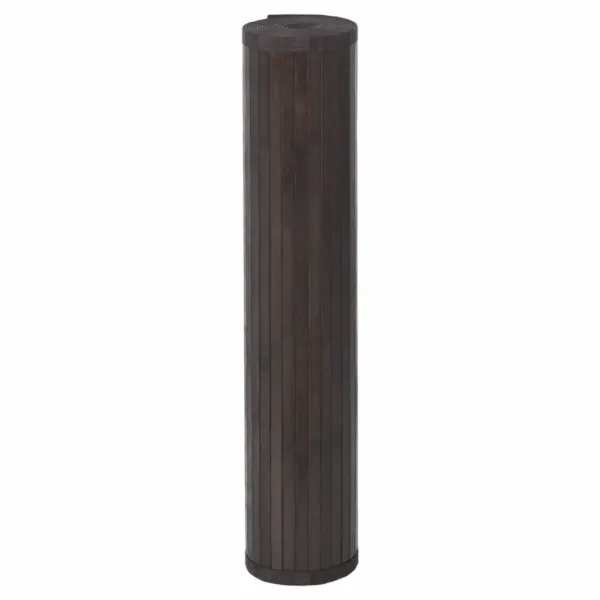 Ristkülikukujuline bambusvaip libisemiskindla alusega, tumepruun, 100 x 500 cm - 3