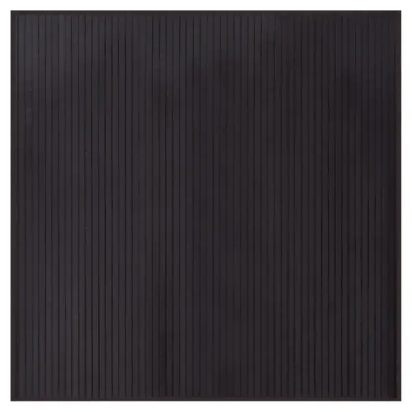 Kandiline bambusvaip libisemiskindla alusega, tumepruun, 100 x 100 cm – 2