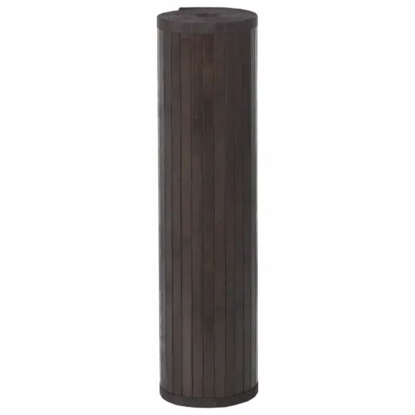 Ristkülikukujuline bambusvaip, tumepruun, libisemiskindla põhjaga, 70 x 500 cm – 3