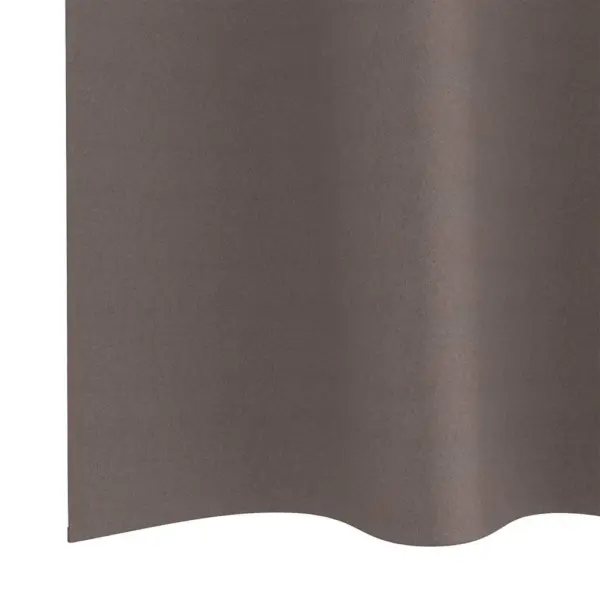 Pimendavad kardinad rõngastega, 2 tk, tumepruun polüester, 175 x 140 cm – 6