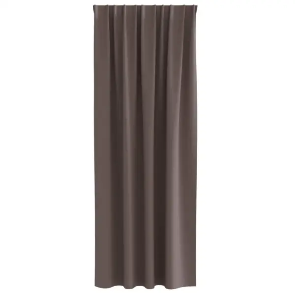 Tumepruunid pimendavad kardinad 2 tk, polüester, 225 x 140 cm – 4