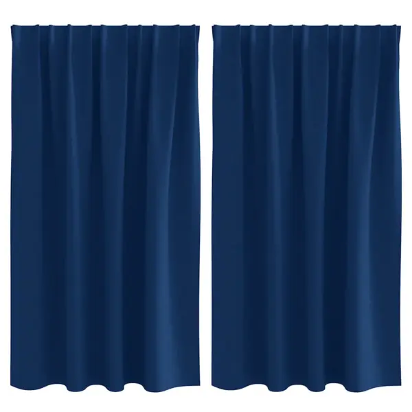 Tumesinised 80–90% pimendavad kardinad, 2 tk, 140 x 140 cm, polüester - 2