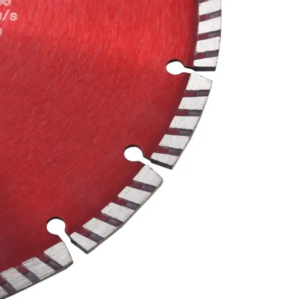 Turbo teemantlõikeketas betooni ja kivi lõikamiseks, punane terasketas, 300 mm, 20 mm keskava – 3