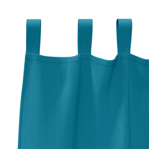 Türkiissinised pimendavad kardinad rõngastega, 2 tk, 245 x 140 cm, polüester – 5