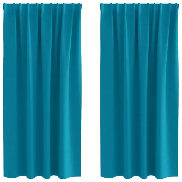 Pimendavad kardinad, türkiis, 2 tk, polüester, 175 x 140 cm – 2