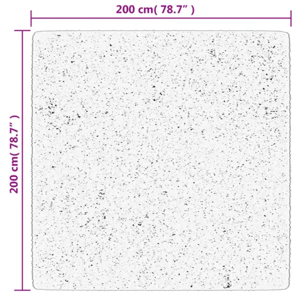 Lühikese karvaga vaip OVIEDO, türkiissinine, 200 x 200 cm – 10