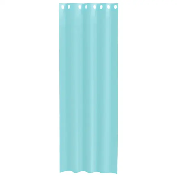 Poolläbipaistev türkiissinine voile-kardin rõngastega, 2 tk, 140 x 300 cm – 4