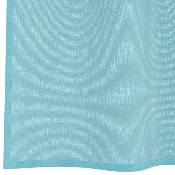 Poolläbipaistev türkiissinine voile-kardin rõngastega, 2 tk, 140 x 300 cm – 6