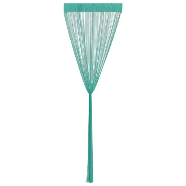 Türkiissinised nöörkardinad uksele ja aknale, 2 tk, 140 x 250 cm – 5