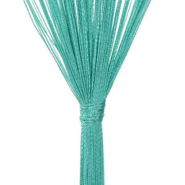 Türkiissinised nöörkardinad uksele ja aknale, 2 tk, 140 x 250 cm – 7