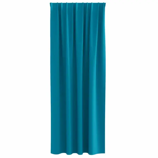 Türkiissinised tumendavad kardinad, 2 tk, 225 x 140 cm, polüester - 4