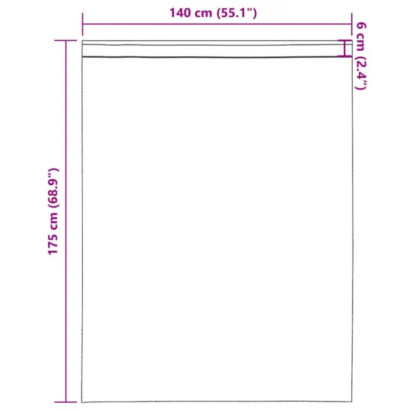 Poolläbipaistvad türkiissinised voile-kardinad vardataskuga, 2 tk, 140 x 175 cm – 9